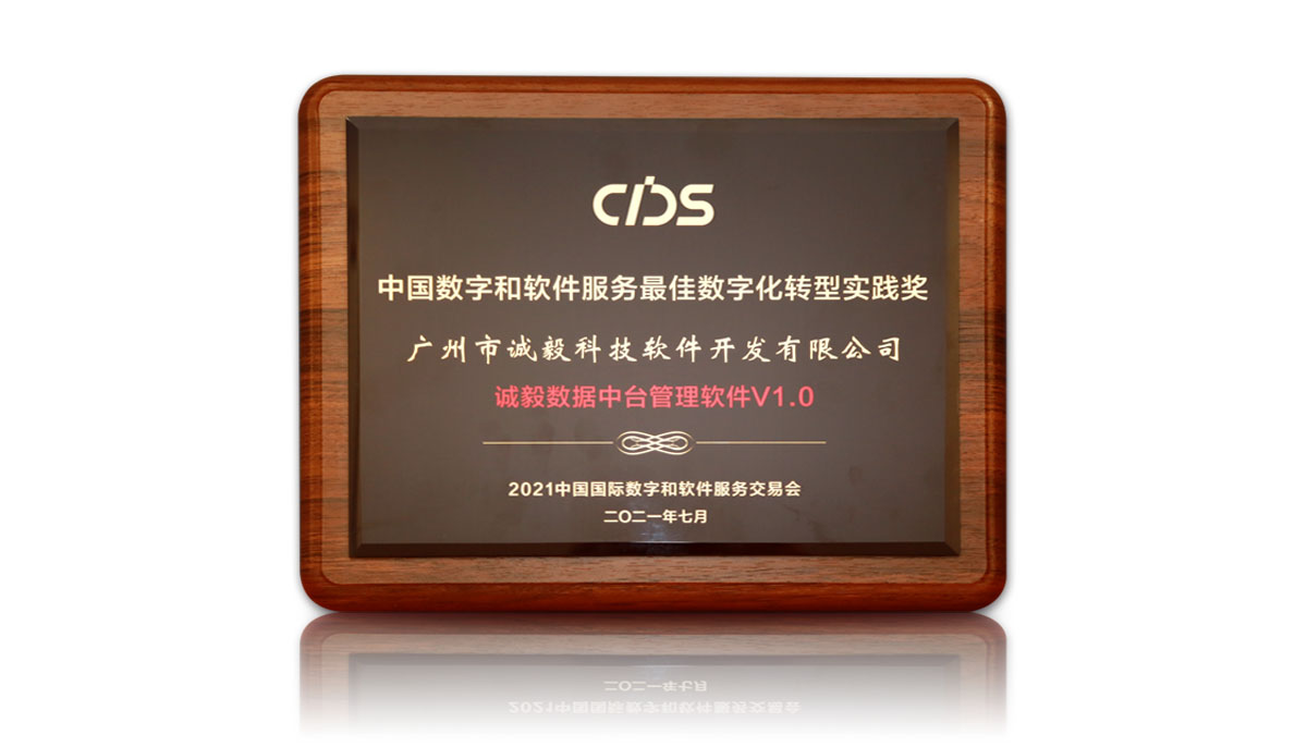 中國(guó)數(shù)字和軟件服務(wù)最佳數(shù)字化轉(zhuǎn)型實(shí)踐獎(jiǎng)